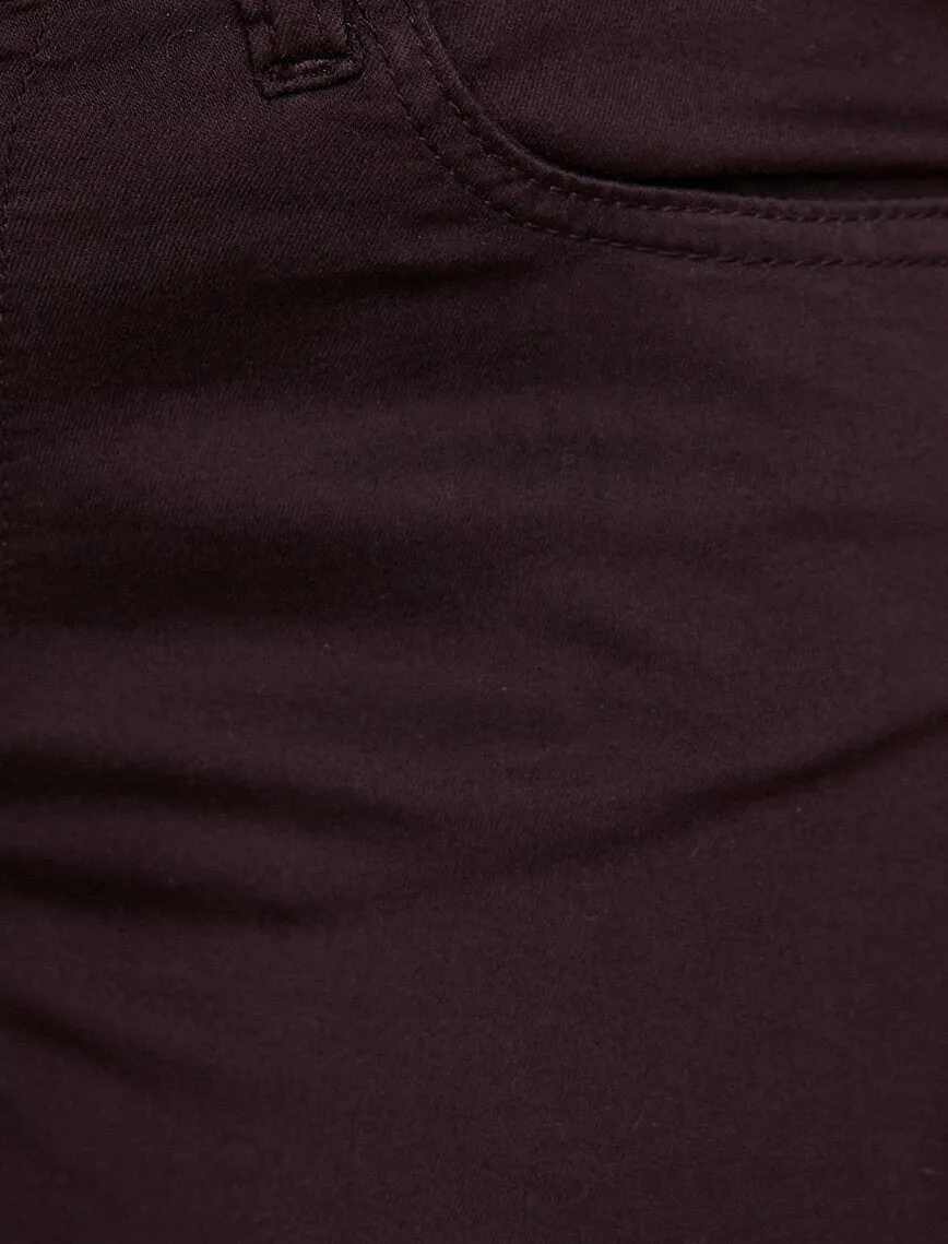 16340 Bordeaux-Plum Casual Trousers