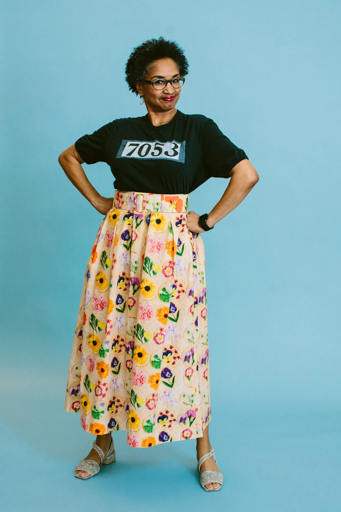 7053 tee - by basic. x alabama chanin
