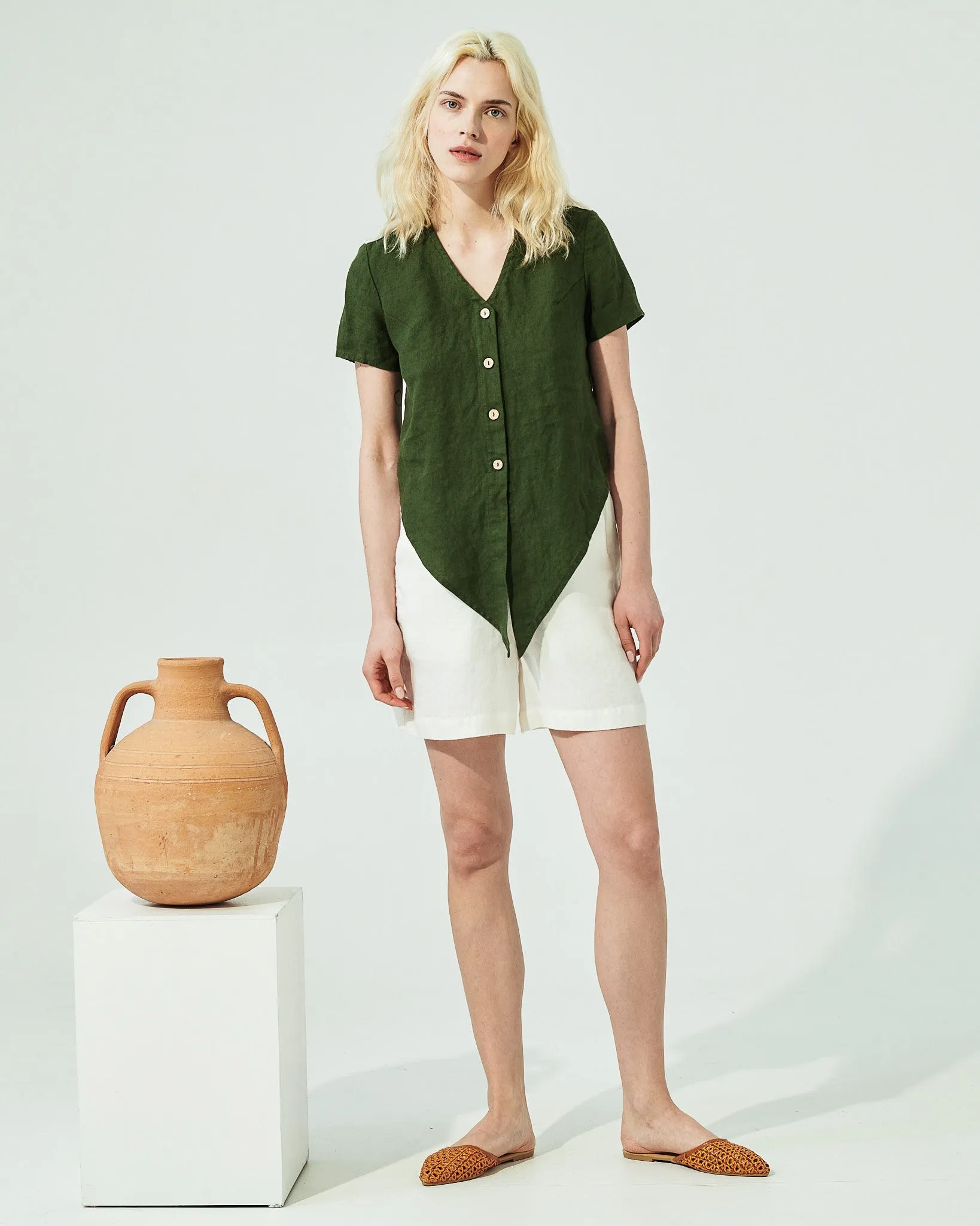ALPINE knot front button shirt (SS24)