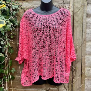 Breezy Watermelon Bohemian Popcorn Cover Up