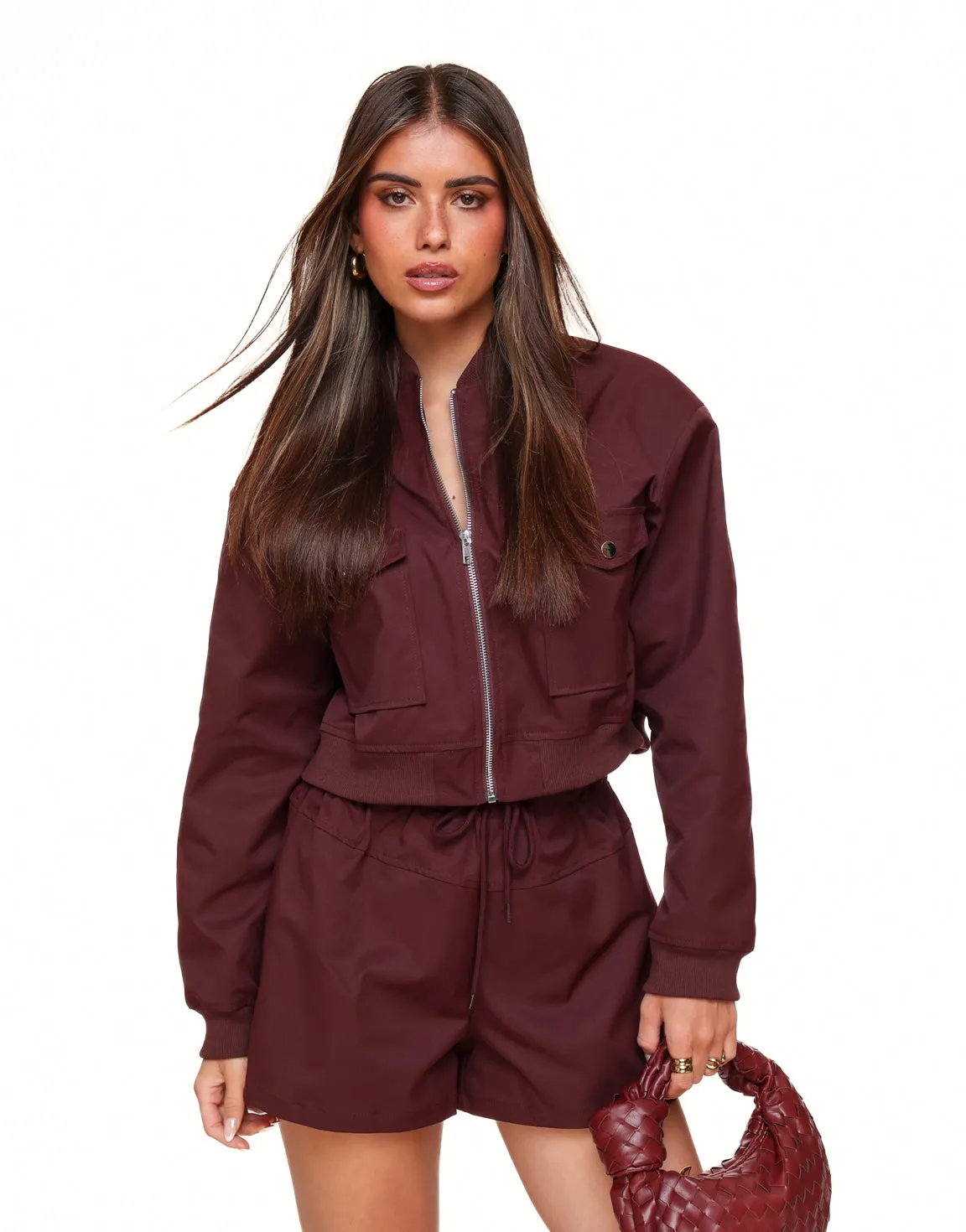 Burgundy Wijde - Short