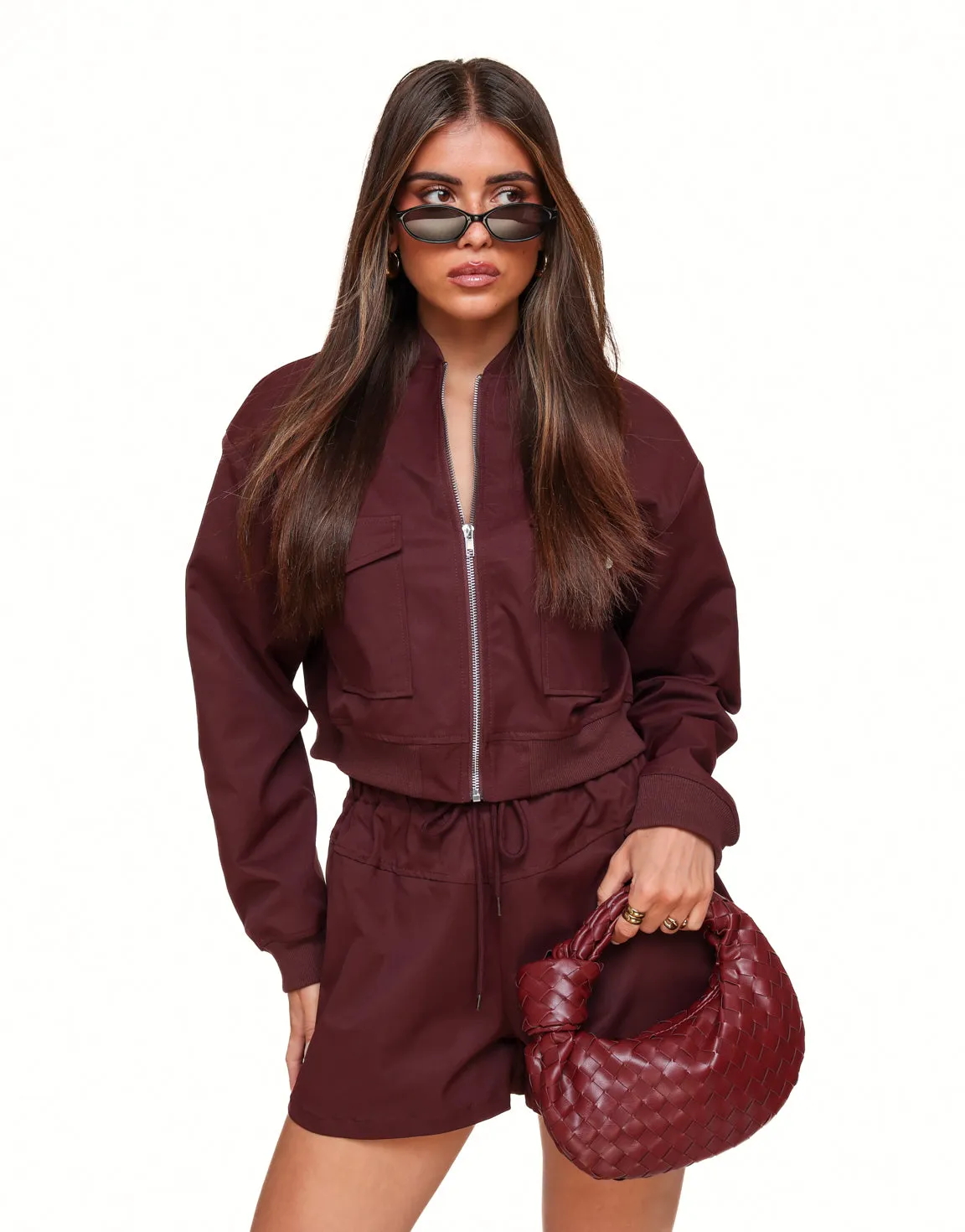 Burgundy Wijde - Short