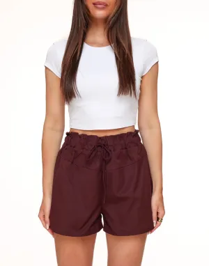 Burgundy Wijde - Short
