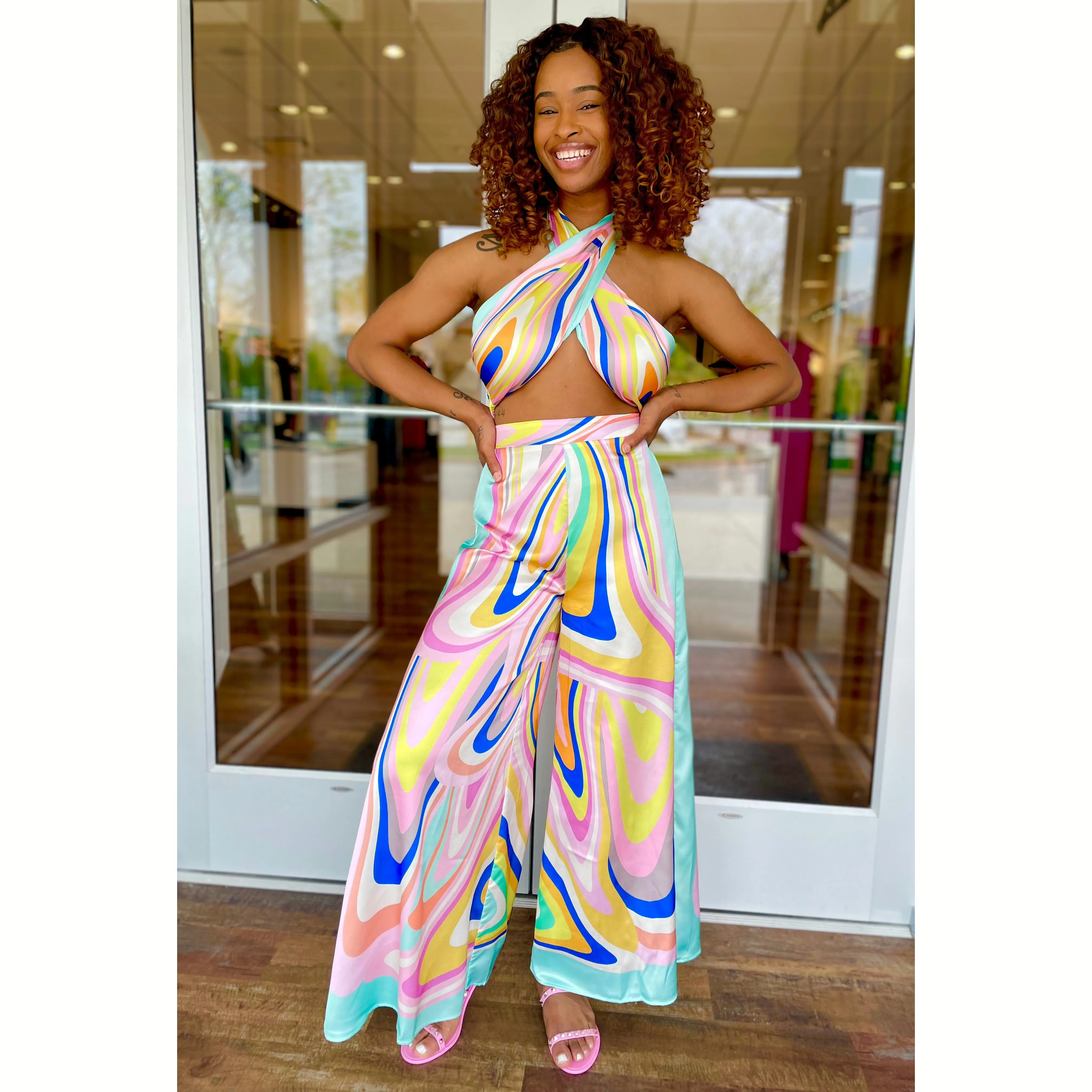 ButterFly Effect Printed Pants Set