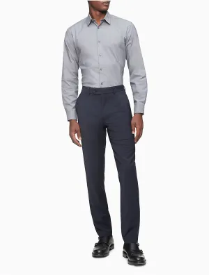 Calvin Klein Mens Skinny fit Dress Pants 30 / 30 Navy Blue Solid