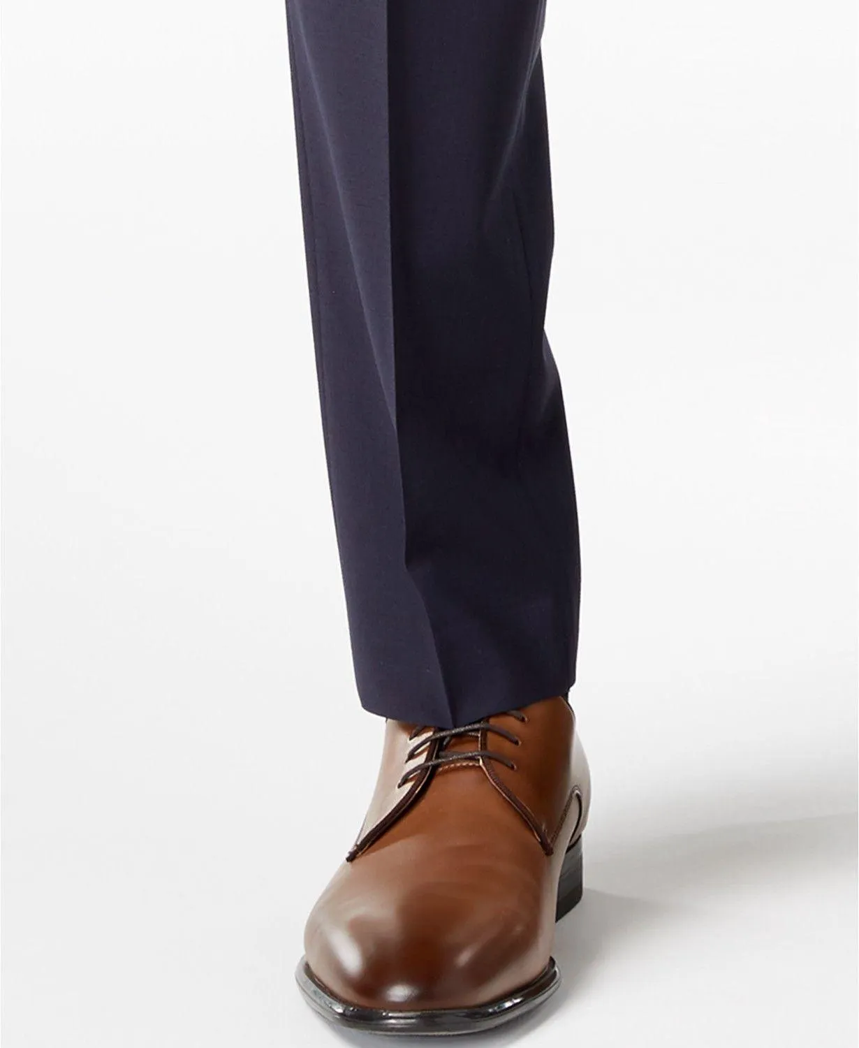 Calvin Klein Mens Skinny fit Dress Pants 30 / 30 Navy Blue Solid