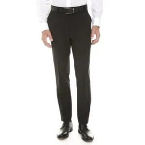 Calvin Klein Mens Skinny fit Dress Pants 33 / 32 Black Solid