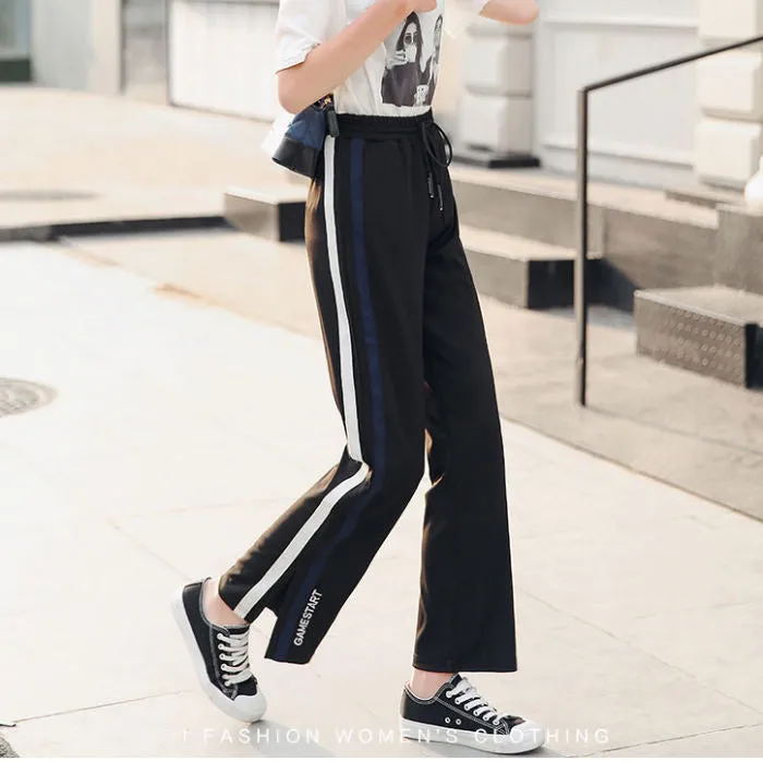 Celana Panjang Biru Training Olah Raga Casual Sporty