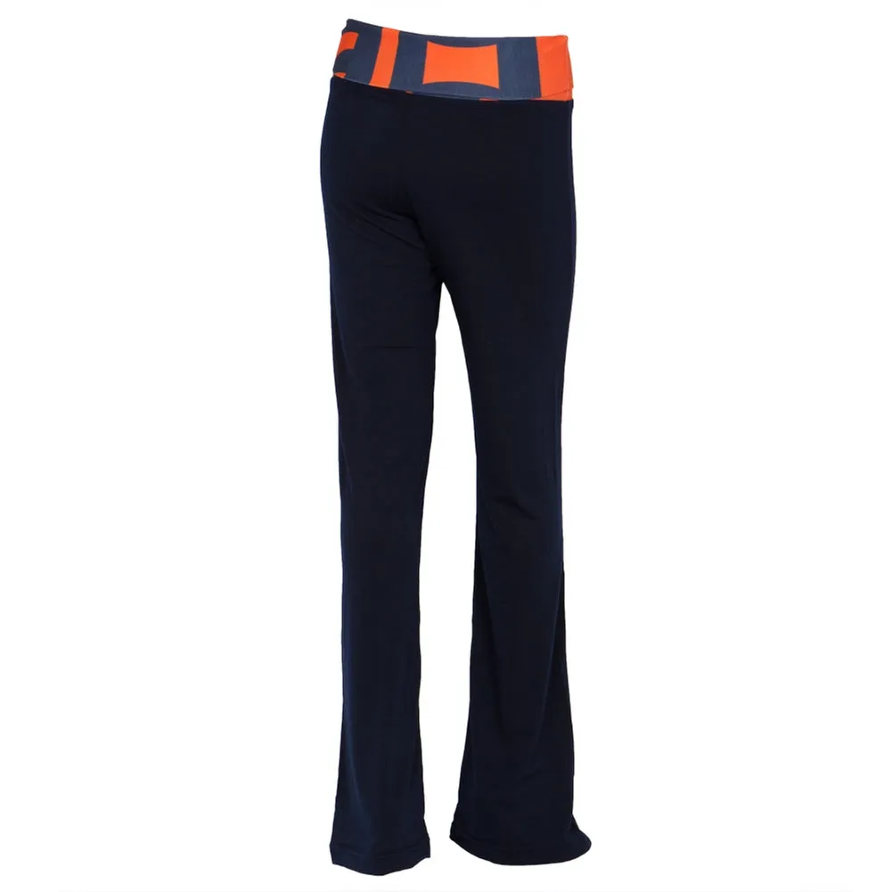 Detroit Tigers - Flip Down Waistband Logo Juniors Yoga Pants