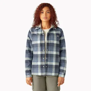 Dickies Women's Hooded Flannel Shirt Jac