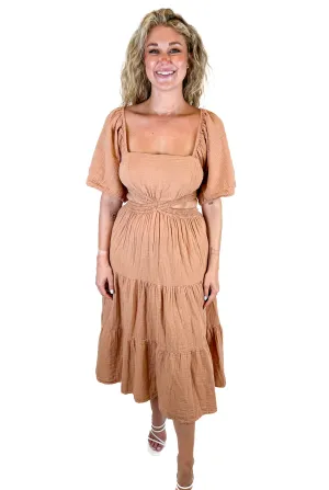 Elan Tan Sun Dress (L)