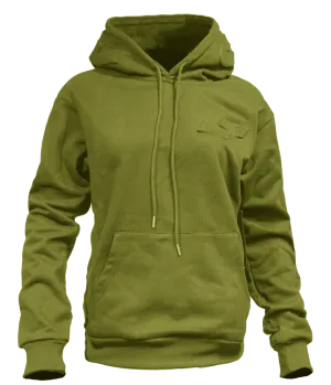 Emboss Hoodies: Olive
