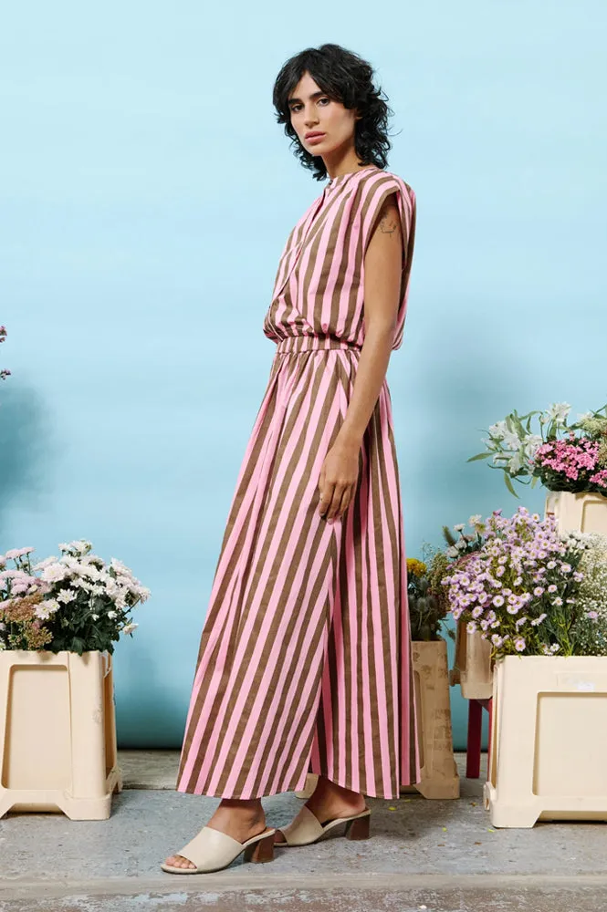 FRNCH Noalig Rose Stripe Maxi Skirt