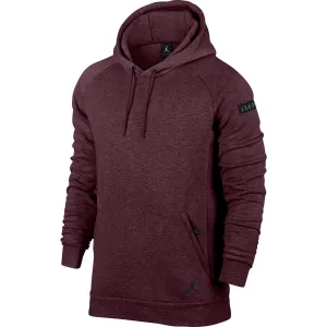 Jordan Icon Fleece Men's Training Sportswear Pullover Hoodie Burgundy/Black