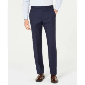 Lauren Ralph Lauren Mens Classic Fit Dress Pants 34 / 32 Blue Plaid Stretch
