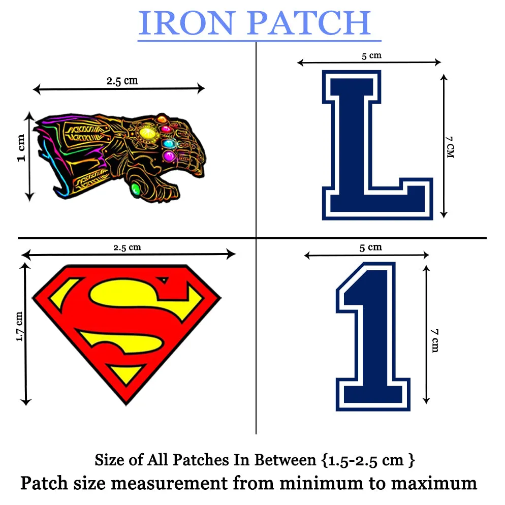 Lazychunks Printed Super Mario Characters Patches Combo Small for Clothes Jackets Pants Jeans Bags Multicolour Different Iron Patches.Pack of 3