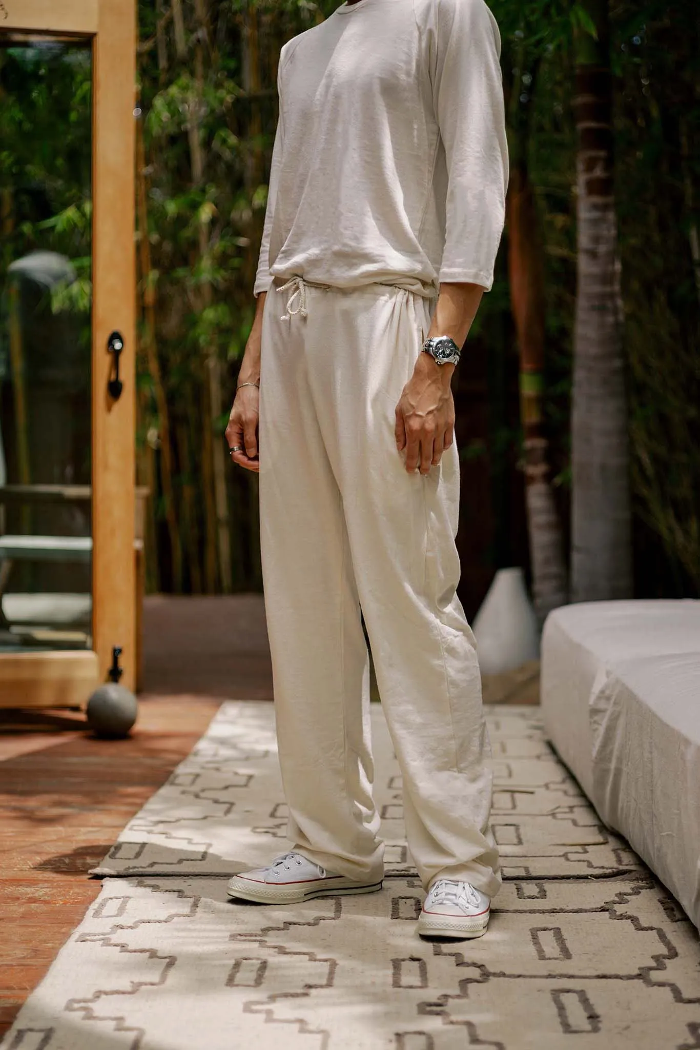 Men's Organic Lounge Pants in Natural
