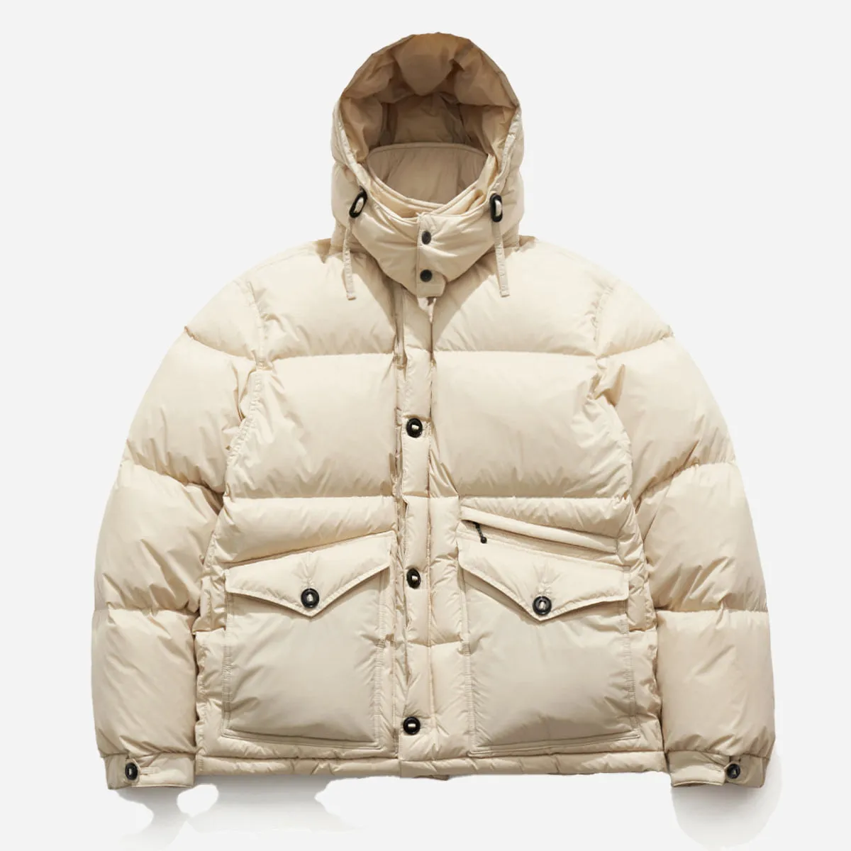 MK3 HOODED DOWN JUMPER JACKET - CREAM