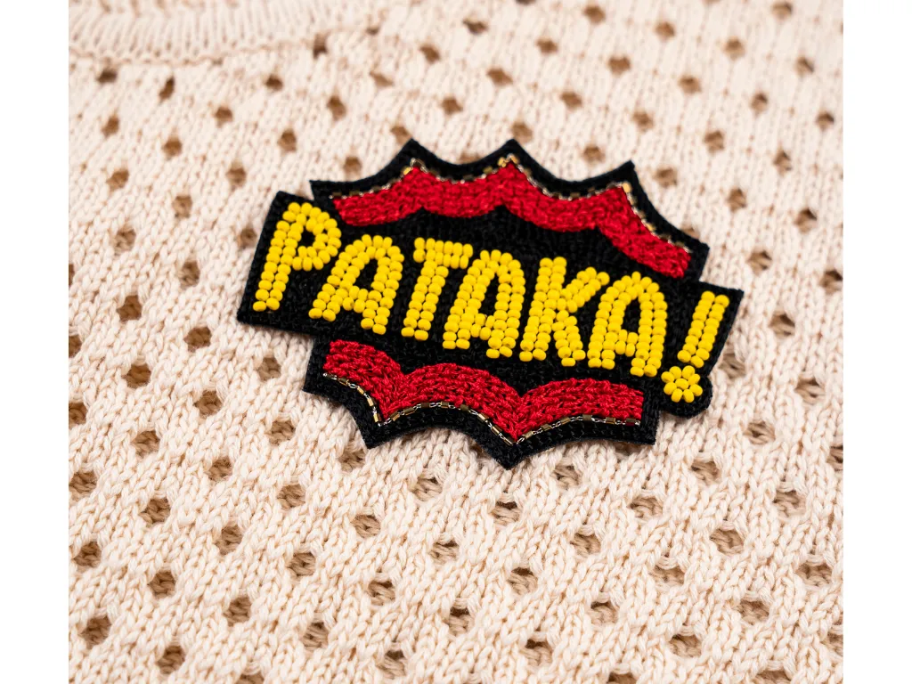 Multicolour Thread and Pearl Work Patches