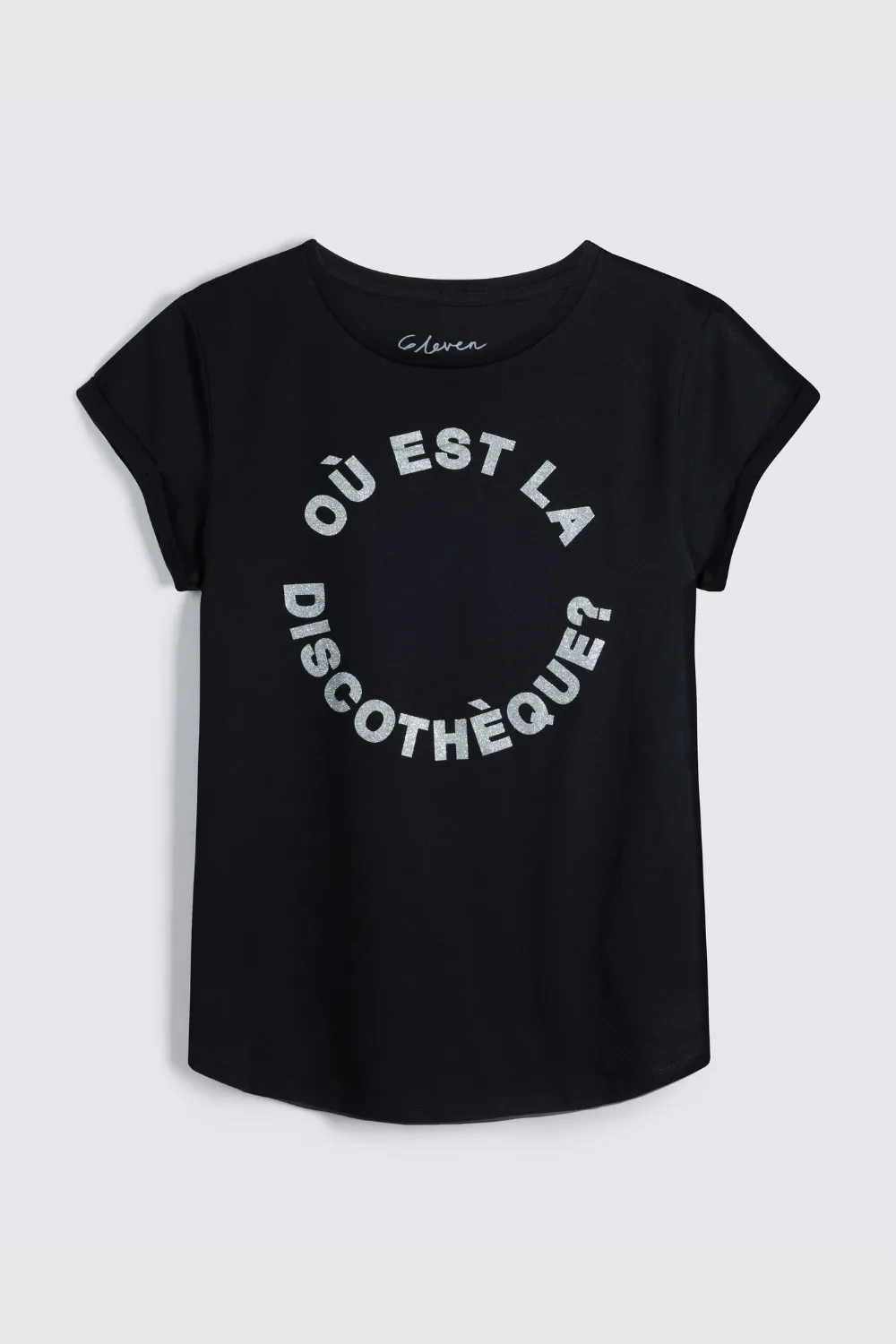 Où Est La Discothèque? Neat Fit T-Shirt (Black)