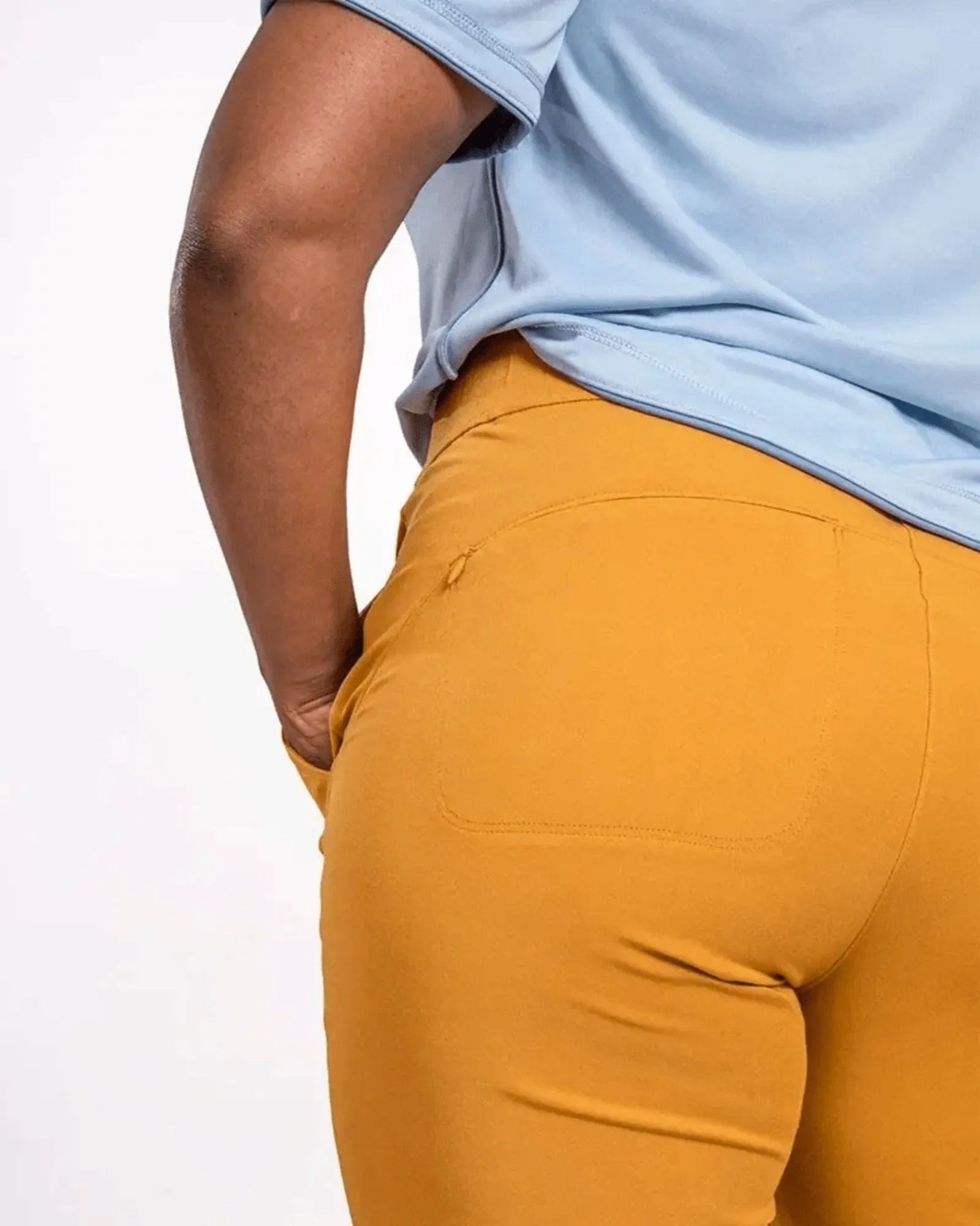 open air pant (32") | golden mustard