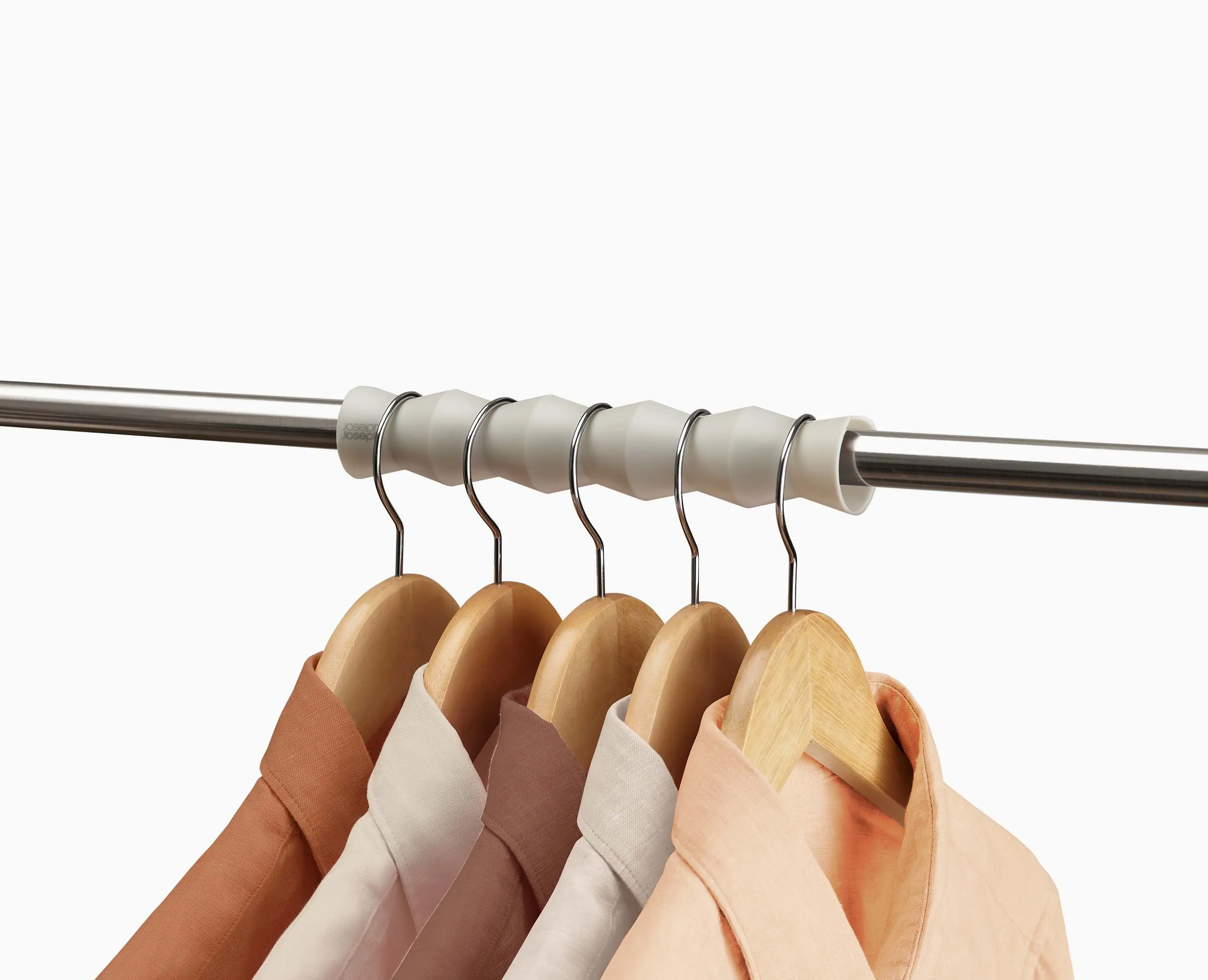 Orderly™ Set of 2 Ecru Clothes Rail Spacer Set