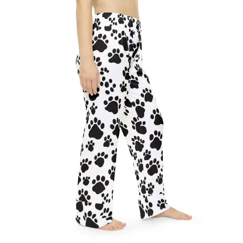 Paw Print Pattern Pajama Pants for Cozy Nights