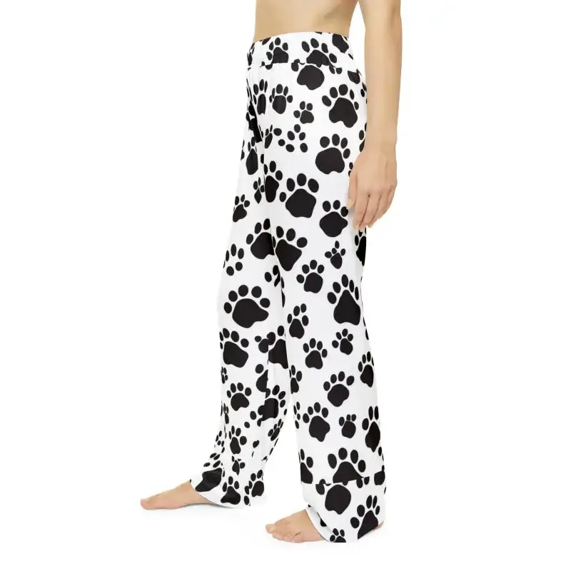 Paw Print Pattern Pajama Pants for Cozy Nights