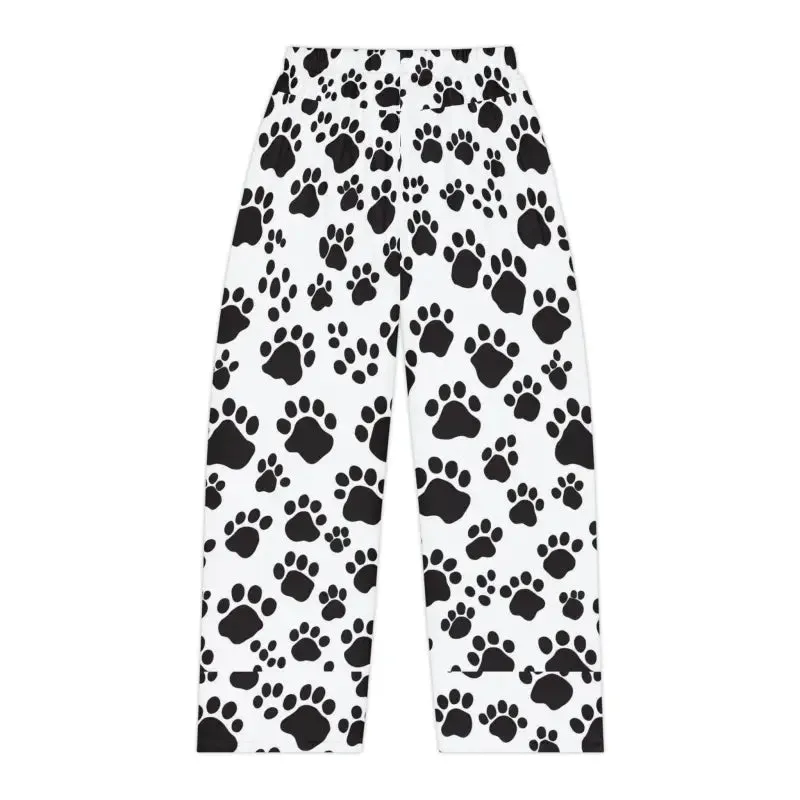 Paw Print Pattern Pajama Pants for Cozy Nights
