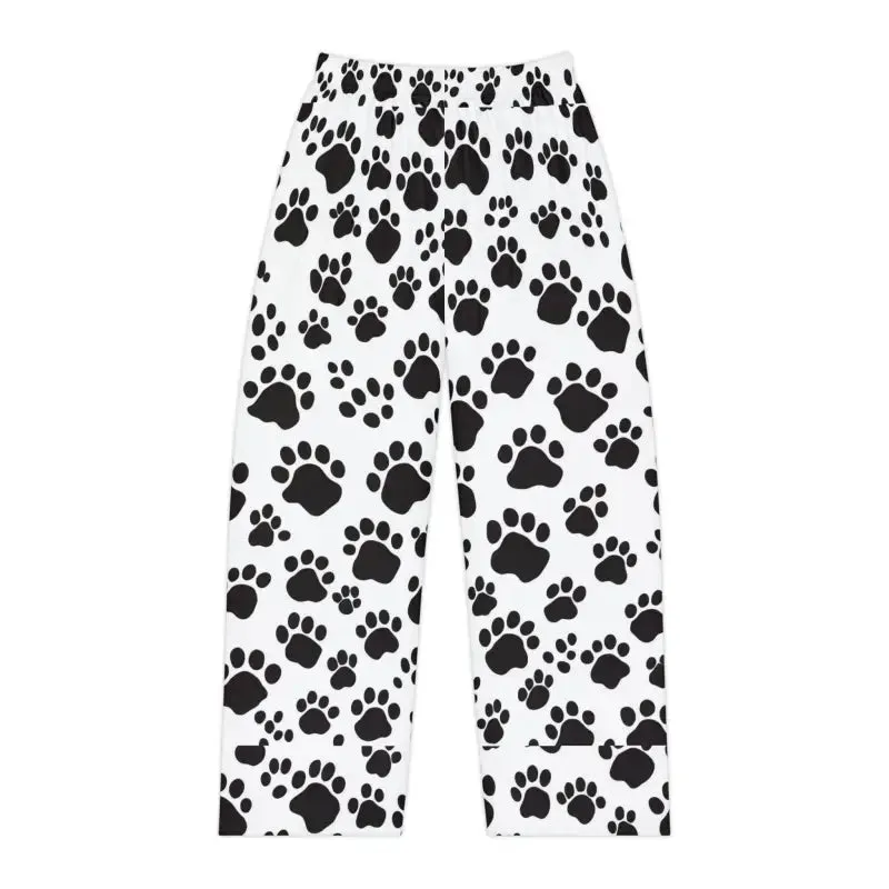 Paw Print Pattern Pajama Pants for Cozy Nights