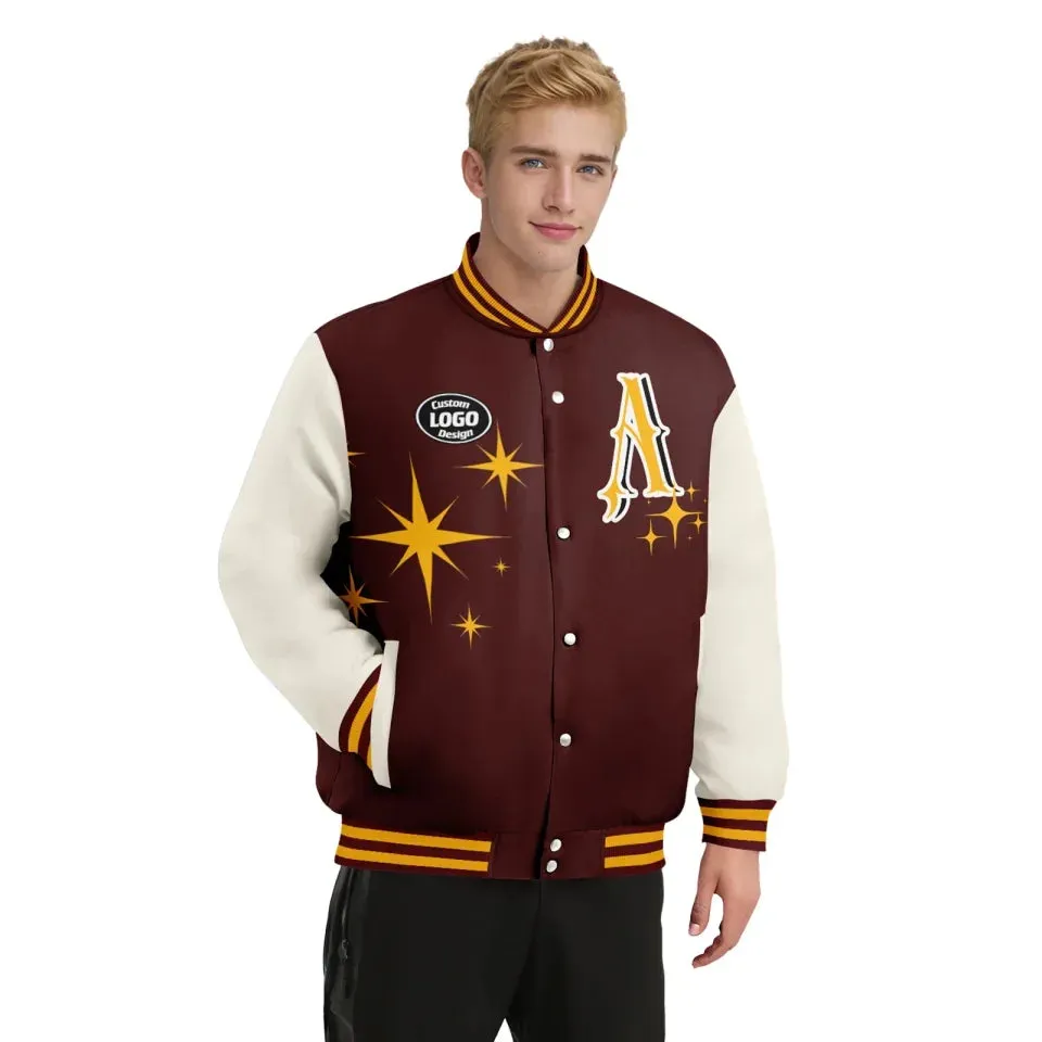 Personalized Stylish Jackets, Custom Varsity Jacket with Letter,  Men Baseball Jacket