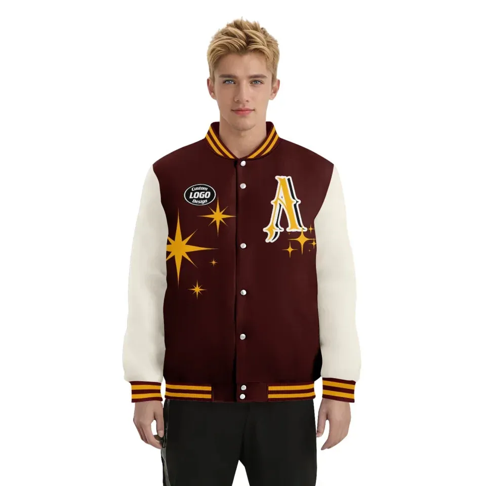 Personalized Stylish Jackets, Custom Varsity Jacket with Letter,  Men Baseball Jacket
