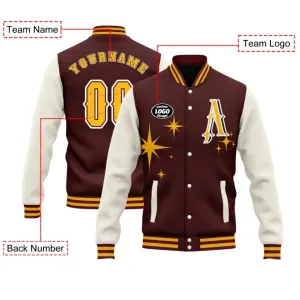 Personalized Stylish Jackets, Custom Varsity Jacket with Letter,  Men Baseball Jacket