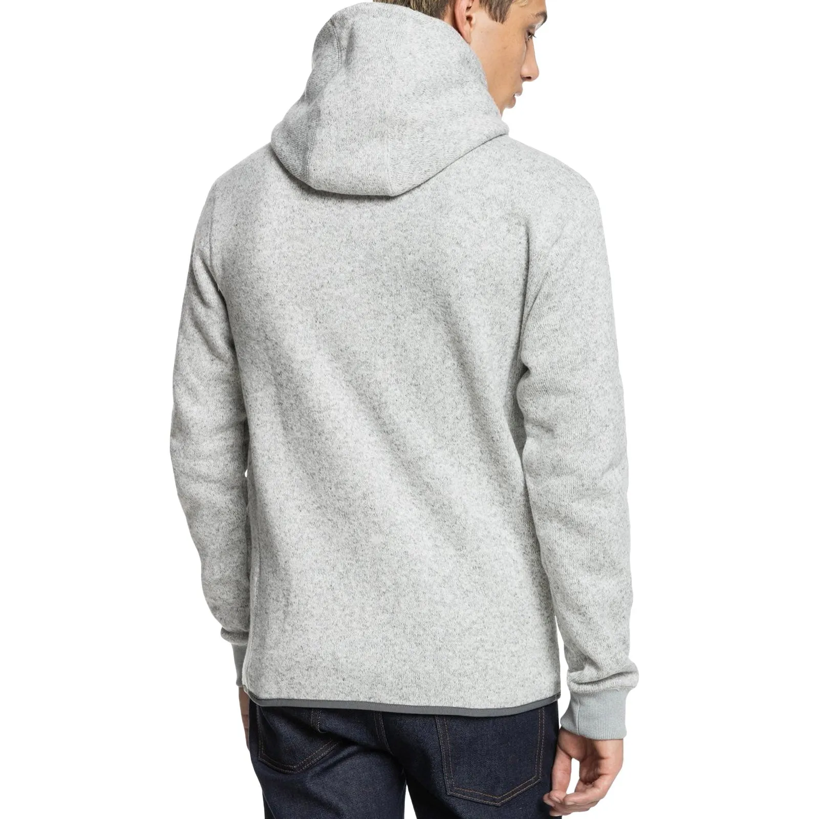 Quiksilver Mens Keller Zip Up Hooded Jacket - Grey
