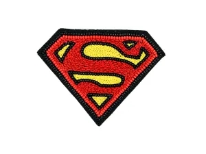 Red Superman Handwork Patches