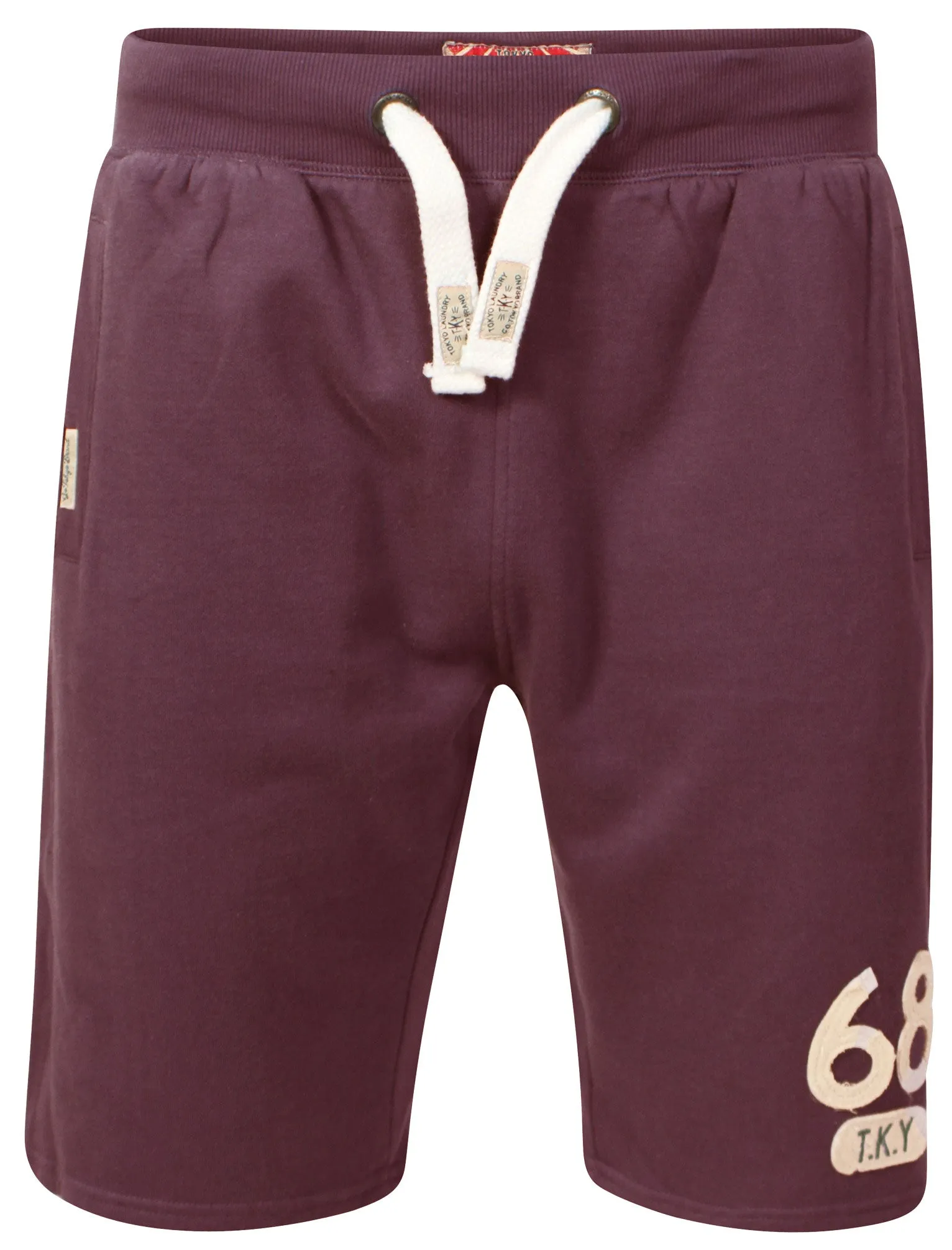 Willow Cove Sweat Shorts in Bordeaux Marl - Tokyo Laundry