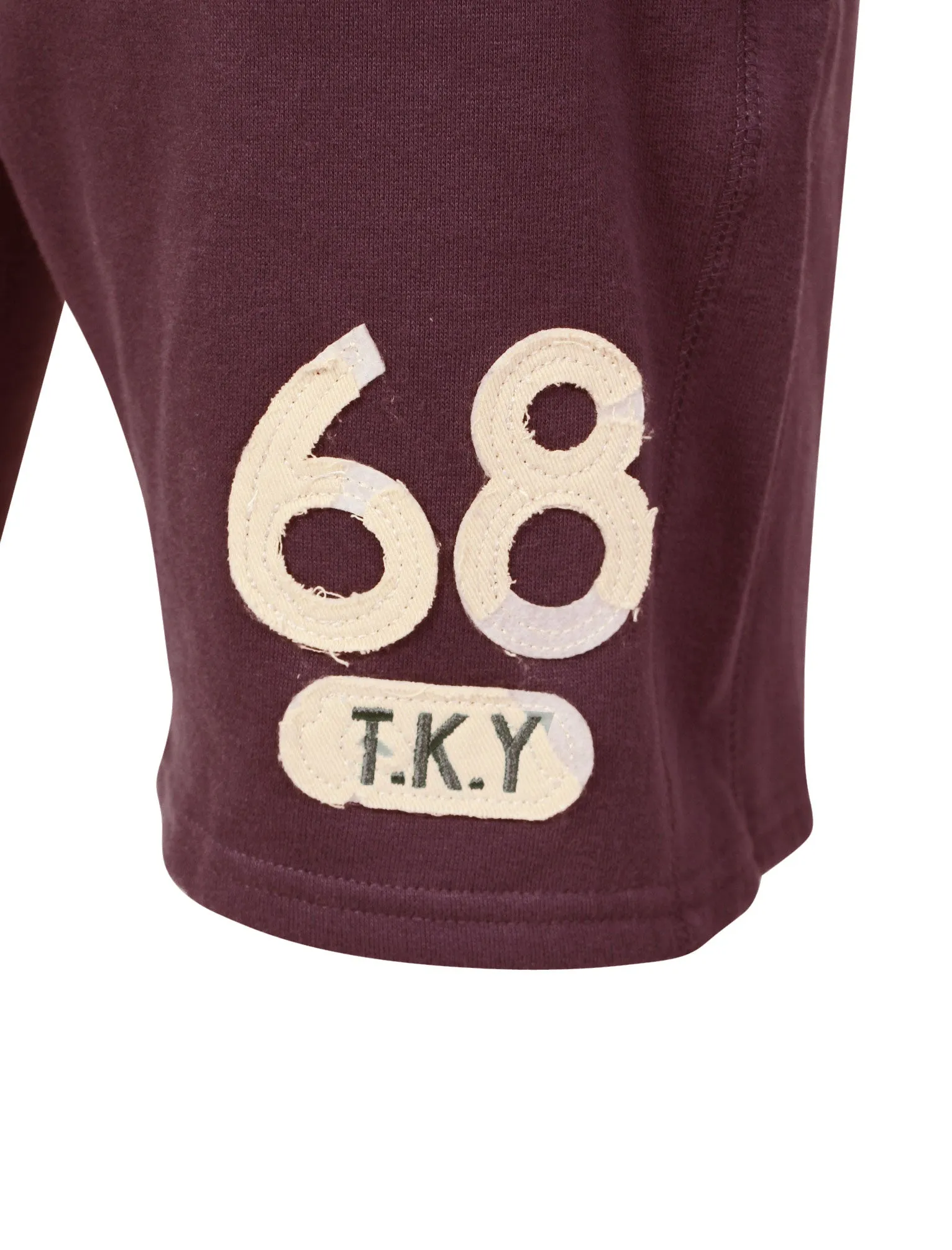 Willow Cove Sweat Shorts in Bordeaux Marl - Tokyo Laundry