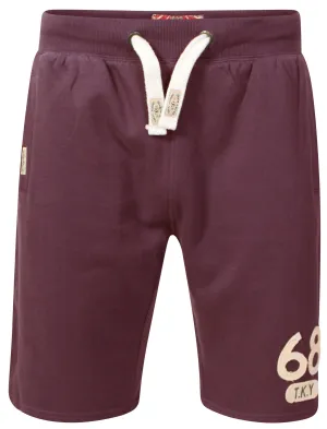 Willow Cove Sweat Shorts in Bordeaux Marl - Tokyo Laundry