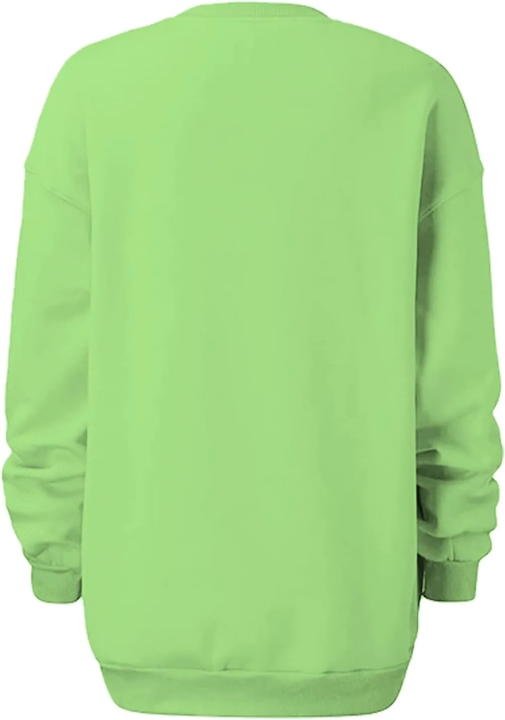 Women Oversized Sweatshirt 2023 Long Sleeve Round Neck Solid Dropped Hoodies Pullover Hoodless Casual Fashion Fall Sweaters