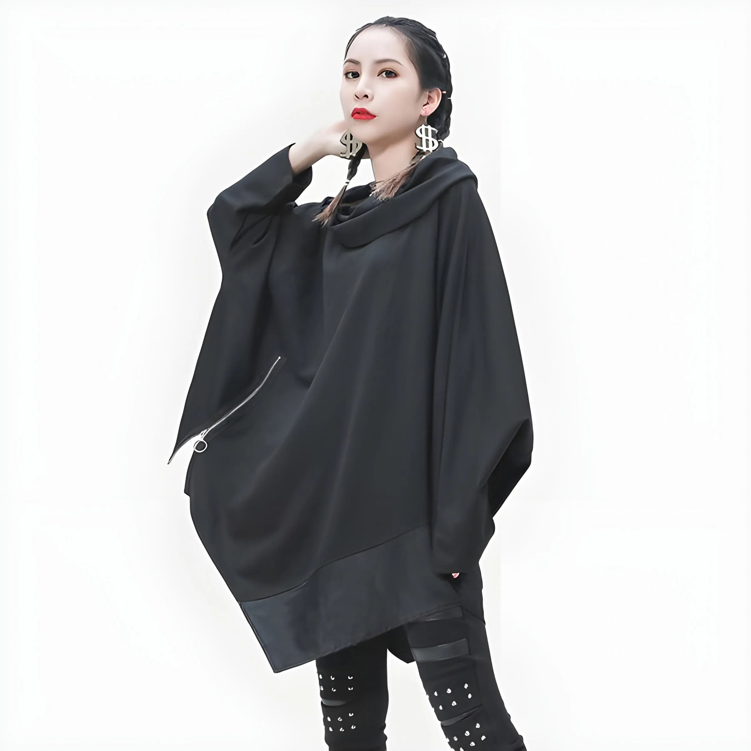 Women's Irregular Techwear Sweatshirt