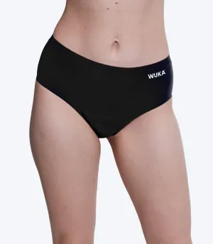 WUKA Period Pants Stretch Seamless Midi Brief Medium Flow in Black