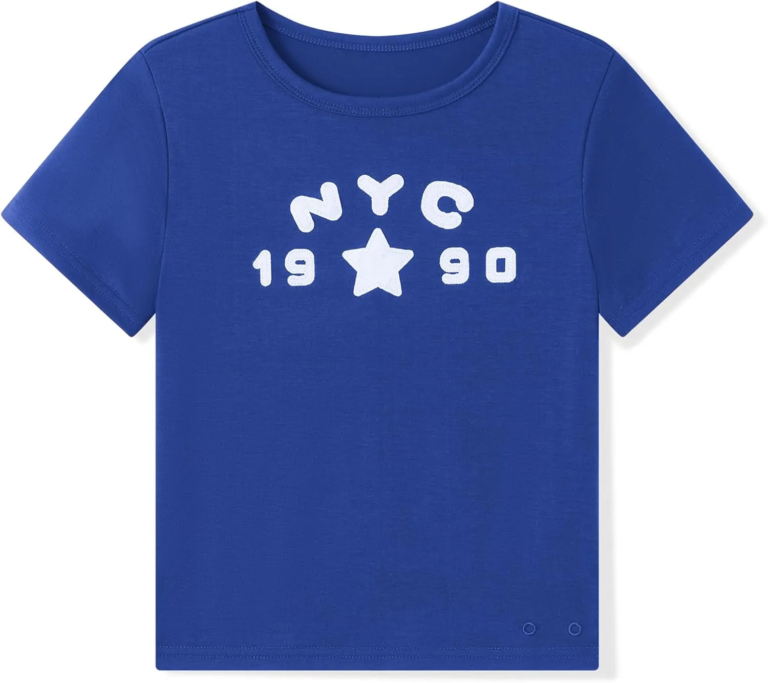 Y2k Graphic Print Baby Tees Women Short Sleeve Vintage Crop Tops Cute Teen Girls Slim Fit 90s Aesthetic T Shirts