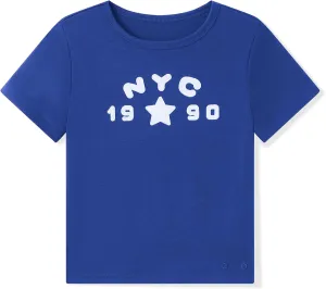 Y2k Graphic Print Baby Tees Women Short Sleeve Vintage Crop Tops Cute Teen Girls Slim Fit 90s Aesthetic T Shirts